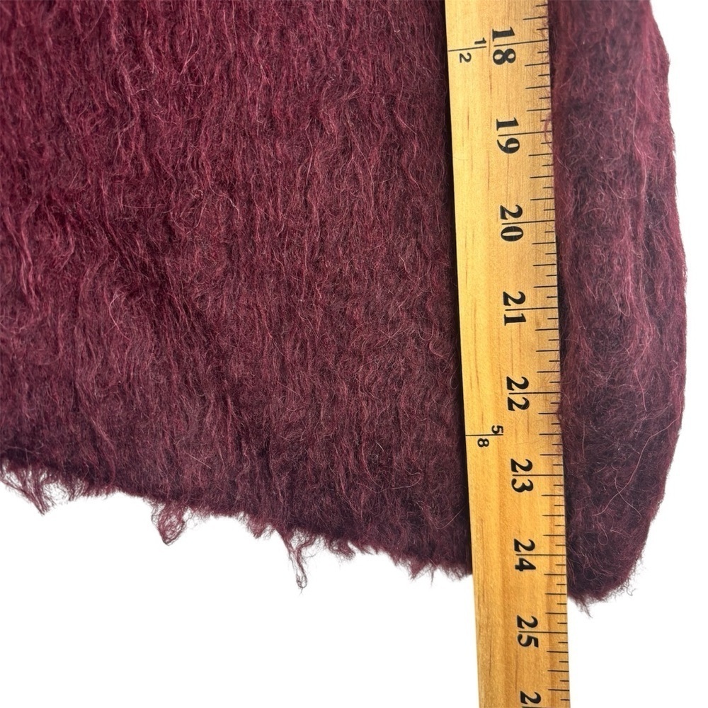 Madewell Brushed Polo Sweater in Heather Currant Size S Soft & Cozy Holiday - Picture 12 of 12